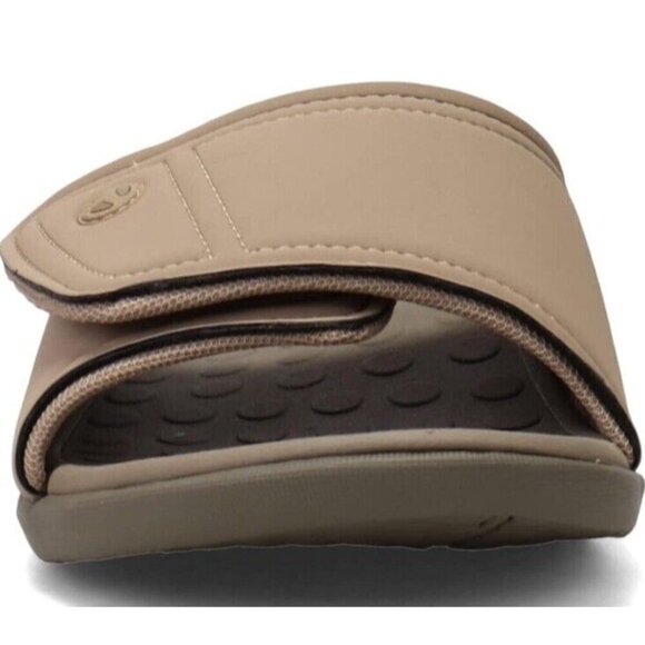 Vionic Kiwi Sandal Mens 8 Euro 41 Camel Khaki Tan Slide Supportive Arch New‎ - Picture 3 of 8